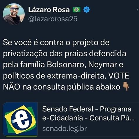 Repost fernandorossas13 Vote NÃO aqui https www12 senado leg