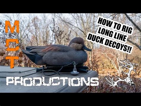 The Best Way To Rig Long Line Duck Decoys Youtube