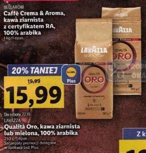 Promocja Lavazza Qualita Oro Kawa Ziarnista Lub Mielona Arabika