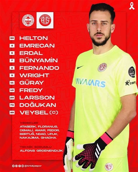 Fenerbahçe Antalyaspor Maçında İlk 11 ler Belli Oldu medya tr