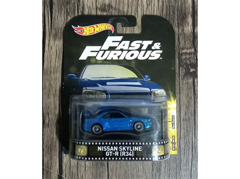HOT WHEELS HOTWHEELS RETRO ENTERTAINMENT FAST FURIOUS F F FAST AND FURIOUS FNF NISSAN SKYLINE
