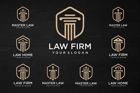 Law Firm Logo Design. Graphic by BaronStudio · Creative Fabrica