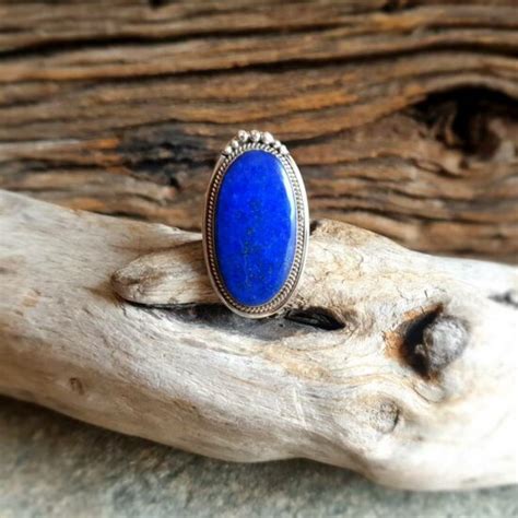 Bague lapis lazuli argent OMYOKI bijoux de créateur