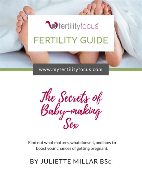 The Secrets Of Baby Making Sex Fertility Focus