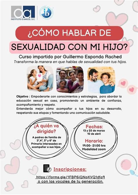 Taller Cómo hablar sobre sexualidad con mis hijos 3 4 5 y 6