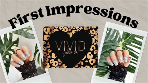 Vivid Glam Co First Impressions Unboxing Dip Powder Mani