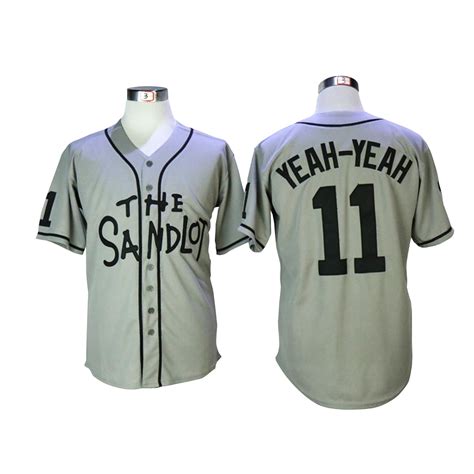 Yeah-Yeah The Sandlot Baseball Jersey Alan McClennan Costume Movie ...