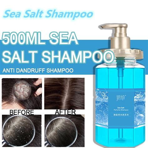 500ml Sea Salt Shampoo Oil Control Anti Dandruff Shampoo Psoriasis For