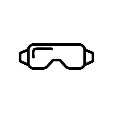 Carpentry Safety Glasses Icon Vector Outline Illustration 9972112 Vector Art At Vecteezy