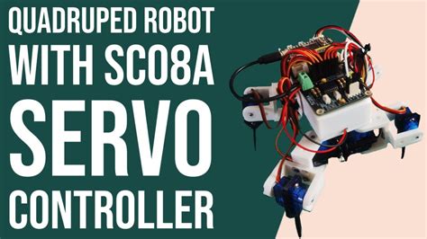 Quadruped Robot With Sc A Servo Controller Youtube