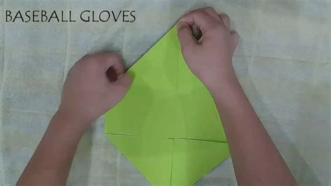 How To Make A Paper Baseball Gloves Youtube