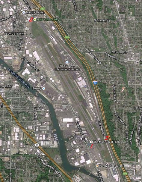 North Boeing Field Map