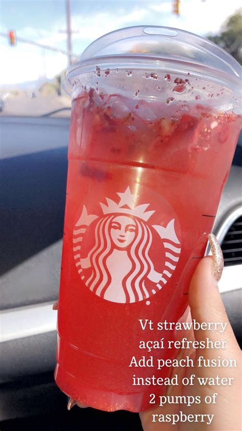 Strawberry Açaí Starbucks Healthy Starbucks Drinks Iced Starbucks