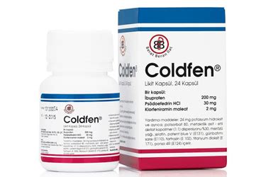 COLDFEN ZERO 200 MG 2 MG FILM KAPLI TABLET 24 TABLET FİYATI