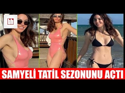 Defne Samyeli Bikini ve Mayolu Pozları Sosyal Medyada Dikkat Çekti