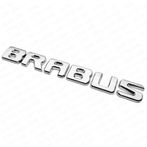 Brabus Emblem 3d Trunk Logo Nameplate Badge Letter Mercedes Amg Sport Chrome Ebay