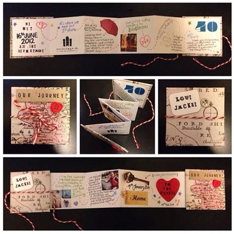 Handmade Valentines Story Book For My Boyfriend Our Story Love