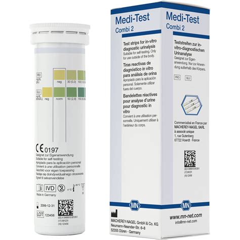 Urinalysis Test Strip Meditest Combi Macherey Nagel Protein