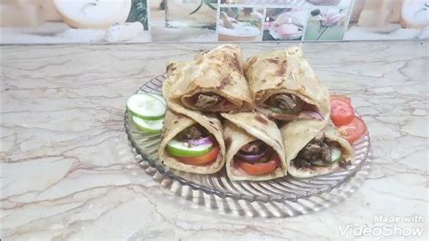 Chicken Paratha Roll Chicken Boti Paratha Roll Parahta Boti Roll Street