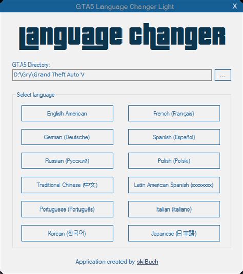 Gta Language Changer All Languages Gta Mod