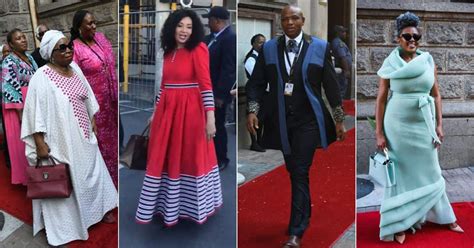 Sona Red Carpet Lindiwe Sisulu Public Potector And Anc Cadres