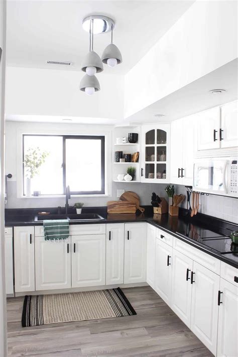 White Kitchen Black Countertops | Awesome Home Design References