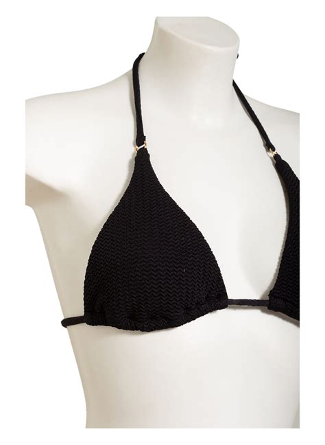 Seafolly Triangel Bikini Top Sea Dive Schwarz