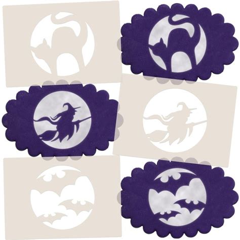 Buy Halloween Silhouette Stencil Set - 3pk Online