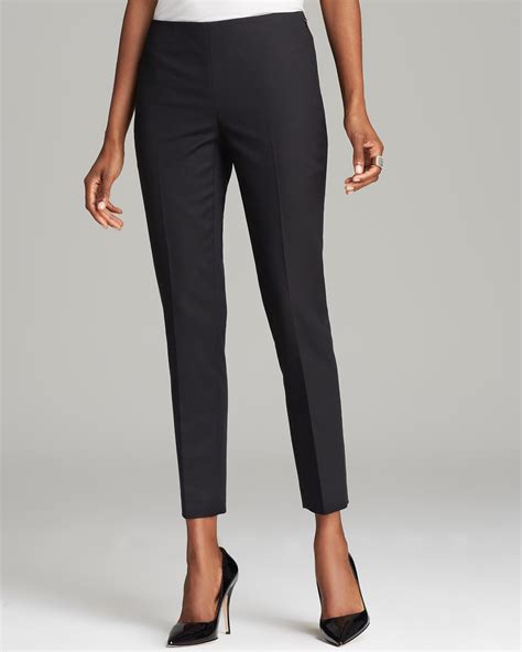 Lyst Vince Camuto Side Zip Ankle Pants In Black