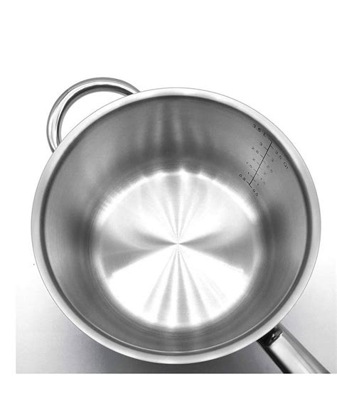 Mega Casa Megacasa 4 Quart Triple Ply Stainless Steel Saucepan With Lid Macy S