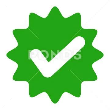 Pop Check Mark Icon Completion And Authentication Vectors Graphic