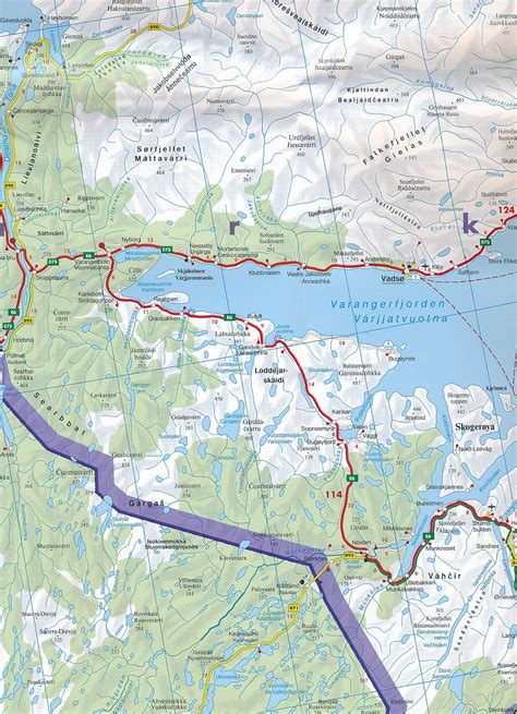 Wegenkaart Landkaart 04 Noorwegen Noordkaap Hammerfest Freytag