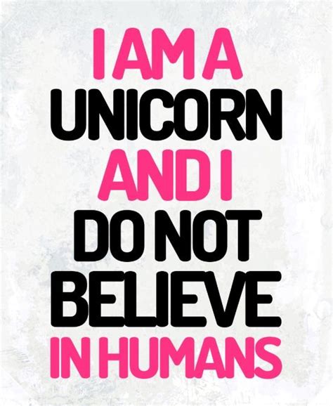 I Am A Unicorn Funny Quote Canvas Print By Envyart Society6 Art