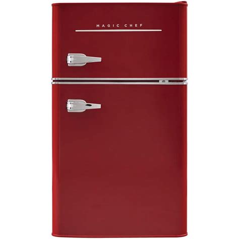 Magic Chef Retro 32 Cu Ft 2 Door Mini Refrigerator In Red Hmcr320re