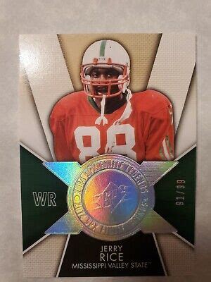 Upper Deck Spx Football Finite Legends Radiance Jerry Rice Fl