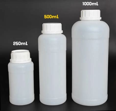 10pcs 1000ml Industrial Plastic Bottles 35oz PE 1 Liter HDPE Plastic