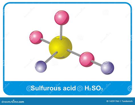 Sulfurous Acid Molecular Structures Sulfuric Acid 3d Model Structural Chemical Formula And