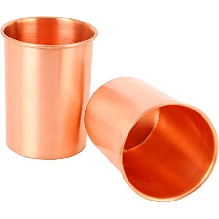 Amazon HealthGoodsIn Hammered Pure Copper Tumblers Set Of 2