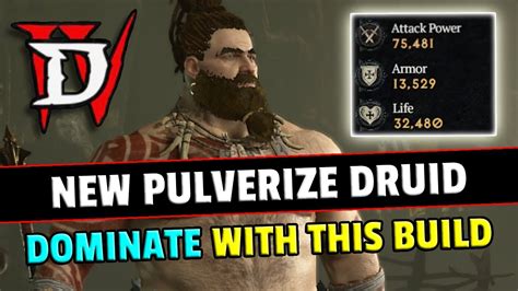 The BEST Diablo 4 Pulverize Build Druid Perfected End Game Guide YouTube