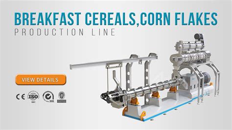 Shandong Arrow Snack Food Corn Flakes Twin Screw Extruing Machine Line