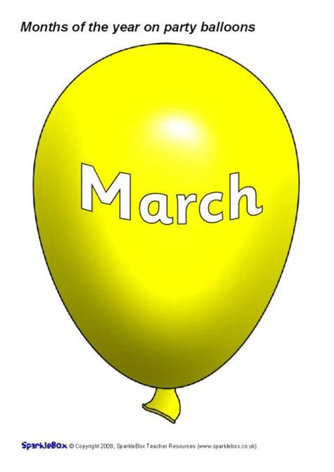 Months Of The Year On Party Balloons Sb1462 Months In A Year Party Balloons Teacher Quotes