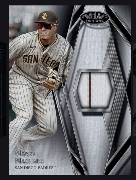 Topps Tier One Jersey Patch Manny Machado Topps Mlb Bunt Digital