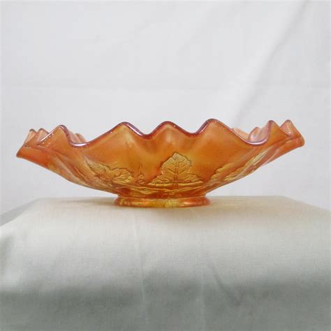 Antique Millersburg Blackberry Wreath Marigold Carnival Glass 3n1 Bowl Carnival Glass