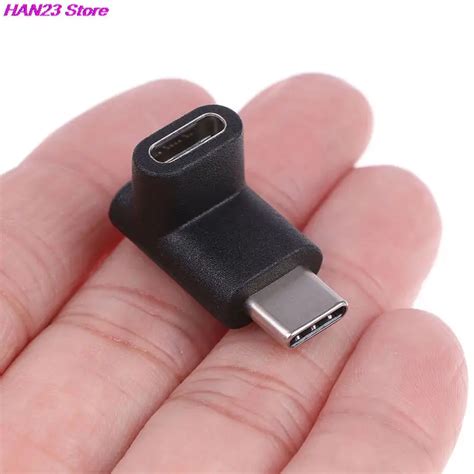 High Quality 1pc Right Angle 90 Degree Usb 3 1 Type C Male To Female Usb