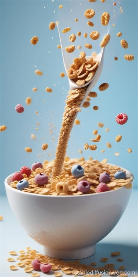 Delicious Cereal Chaos | Stable Diffusion Online