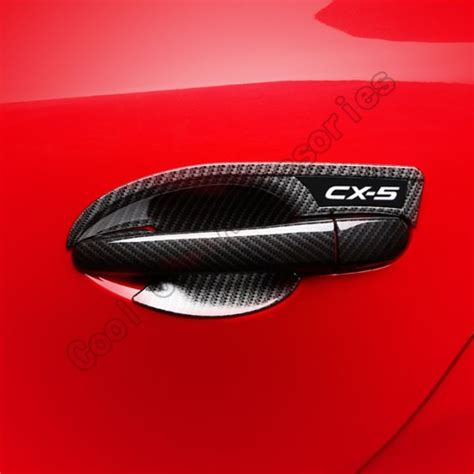 SP Mazda CX5 Thế Hệ Thứ 2 Ốp Tay Nắm Cửa Bằng Sợi Carbon ABS Bên