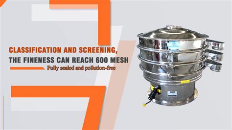 Ultrasonic Rotary Vibrating Screen For Micro Powder Dahan Vibration