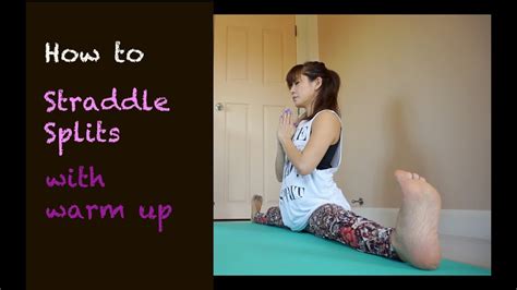 How To Practice Straddle Splits ฝึกฉีกขาตรงกลาง Youtube