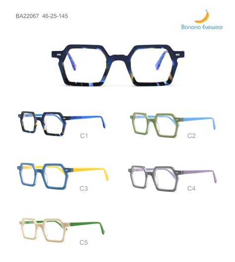 Luxury Handmade High Quality Acetate Sunglasses Optical Square Eyewear