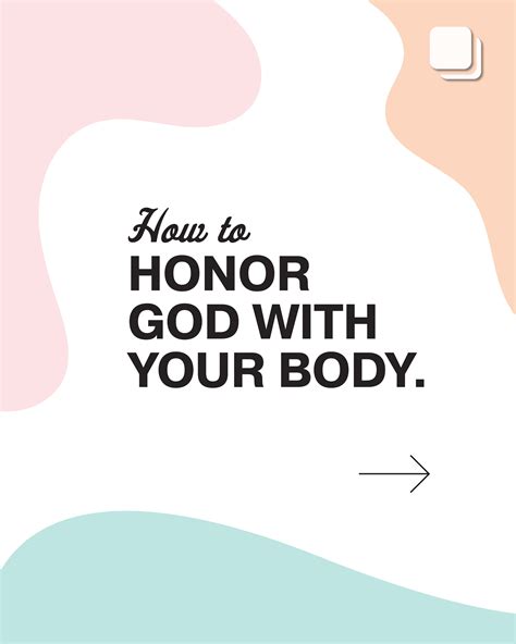 How to honor God with your body. - Sunday Social